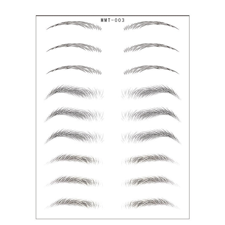 Simple Thick Eyebrows Ecological Eyebrow Stickers