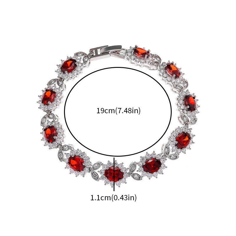 Personality Trend Women's Simple Inlaid Zircon Bracelet