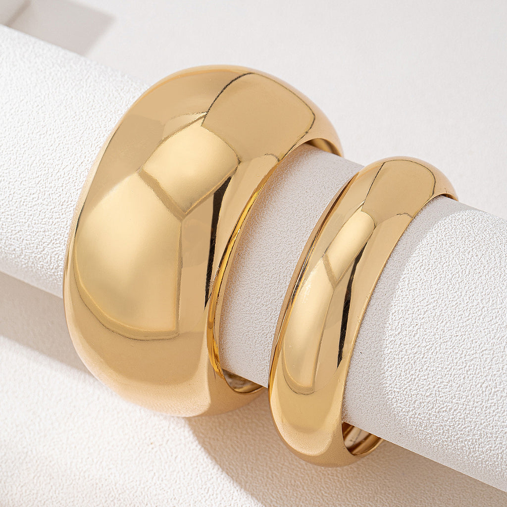 Round Gold Bracelet Suit Suitable For Banquet Party