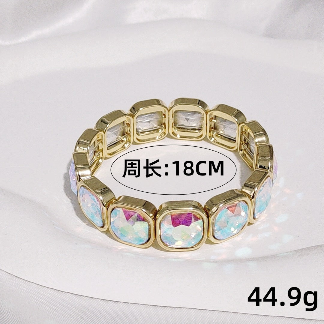 Special-interest Design Diamond Female Bohemian Gem Brace Lace Bracelet