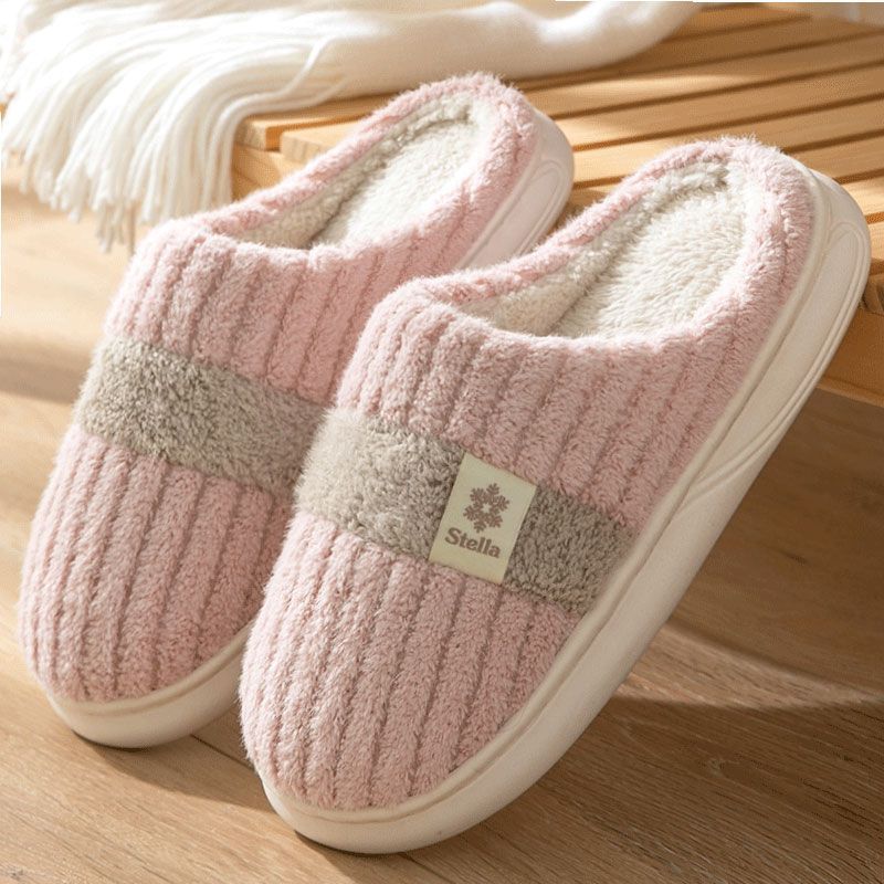 New Fleece-lined Thickened Cotton Slippers