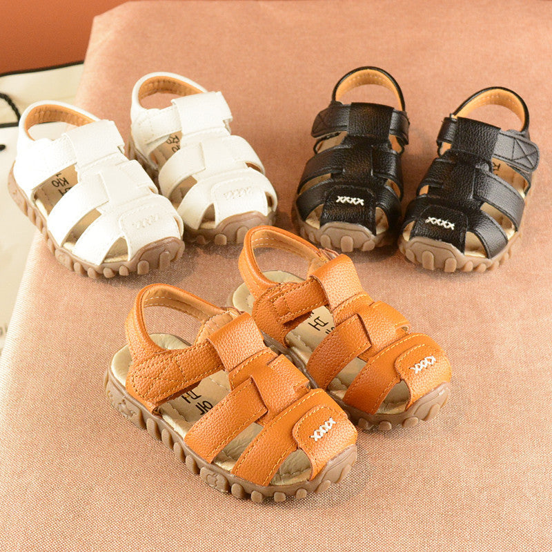 Summer Children's Shoes Closed Toe Sandals Tendon Bottom Boys Sandals