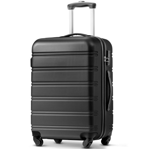 SET OF 3 ABS Hard Shell Travel Trolley Suitcase 4 Wheel Luggage Set Hand Luggage, 20,24,28 Inch