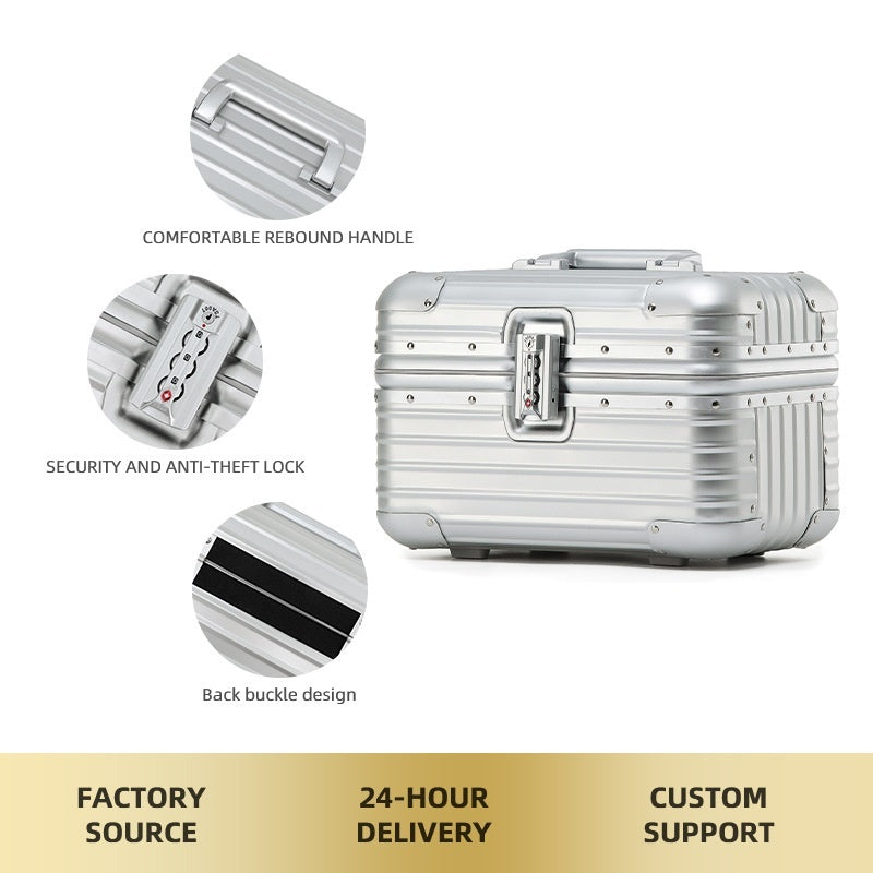 Suitcase Full Aluminum Alloy Password Lock Suitcase