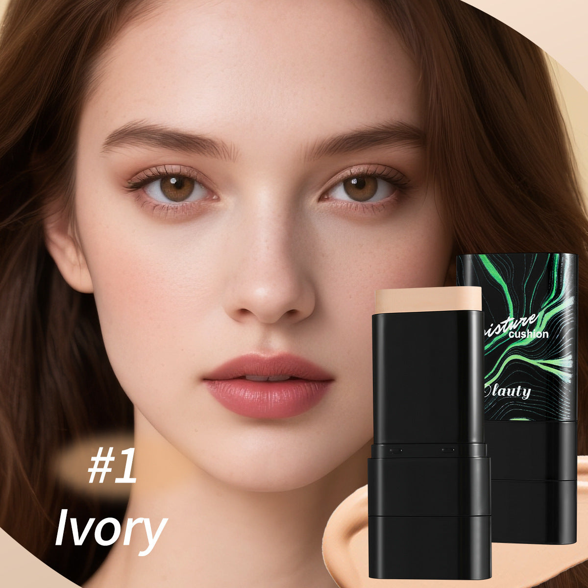 Concealer Waterproof Double-ended Makeup Brush 2-in-1 Stick Foundation