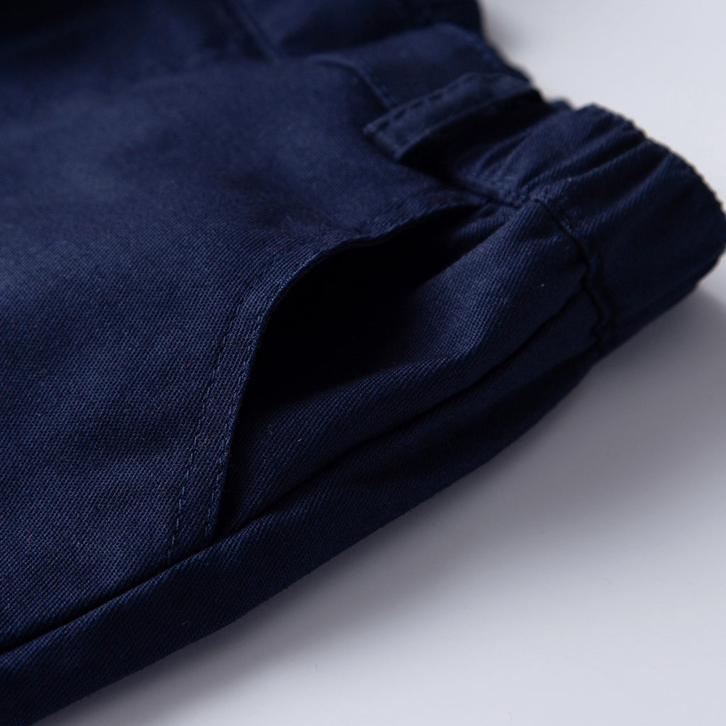 Boy Baby Solid Color Casual Cotton Shorts