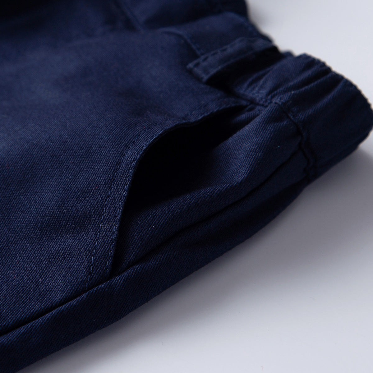 Boy Baby Solid Color Casual Cotton Shorts