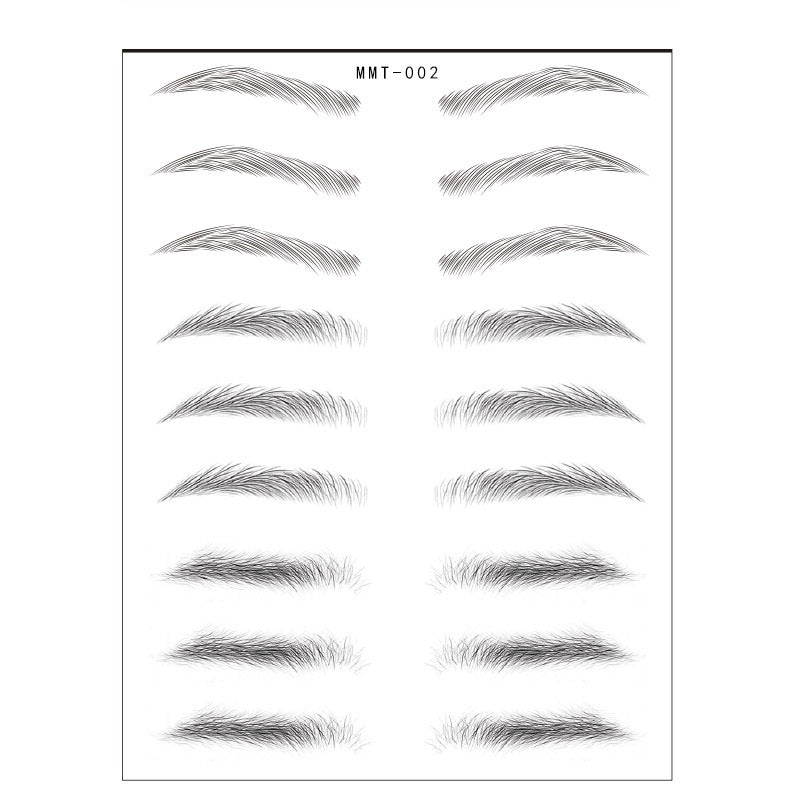 Simple Thick Eyebrows Ecological Eyebrow Stickers