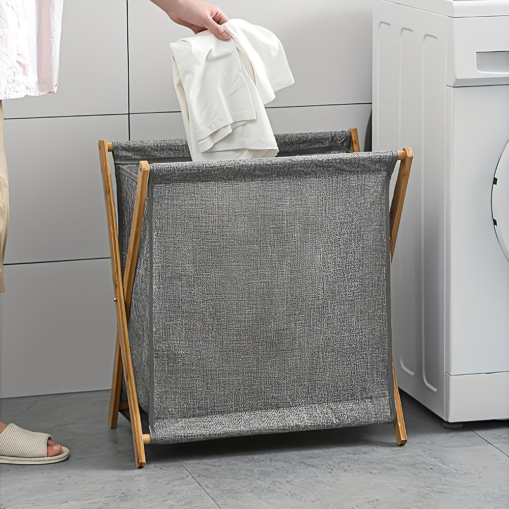 Collapsible Laundry Basket - Large-capacity Dirty Clothes Storage Multi-functional Fabric Basket, Suitable For Bathrooms Or Bedrooms