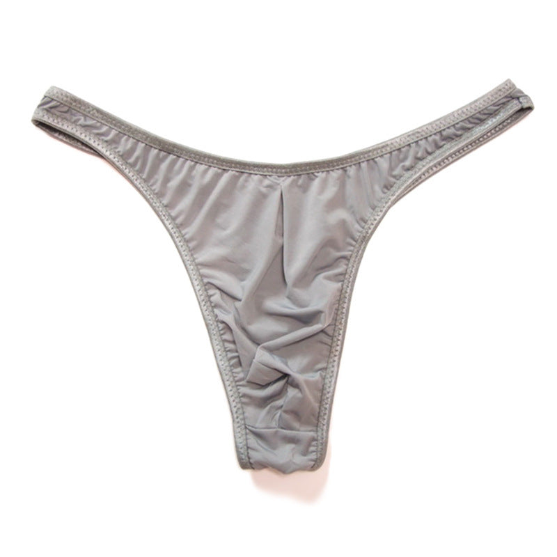 T-back Men's Ultra-thin Transparent Ice Silk T-shaped Panties