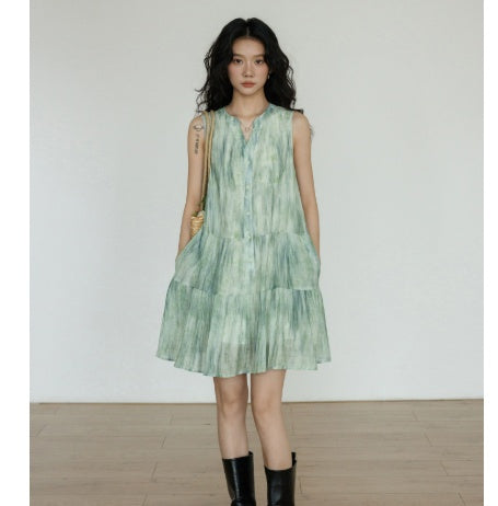 New Chinese Women's Clothing Sleeveless Halter Dress