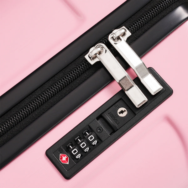 20-Inch Hardshell Carry-On Luggage, Lightweight Durable ABS Suitcase With Spinner Wheels, Built-in TSA Lock, 2 Packing Cubes