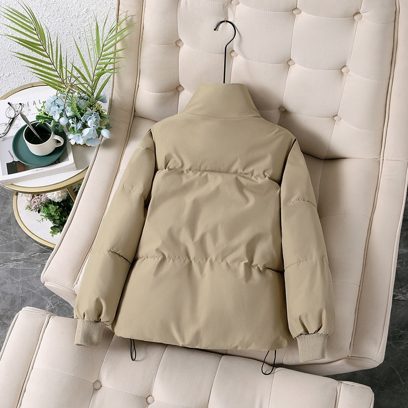 Thickened Cotton Clothing Cotton Coat Women's Korean-style Loose Lapel