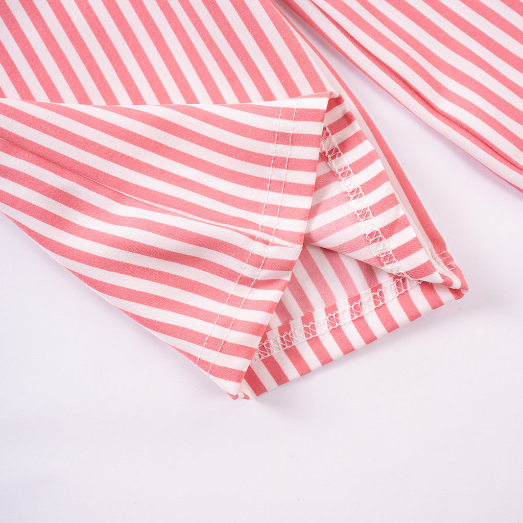 Girls' Striped Spaghetti Straps Tops And Shorts