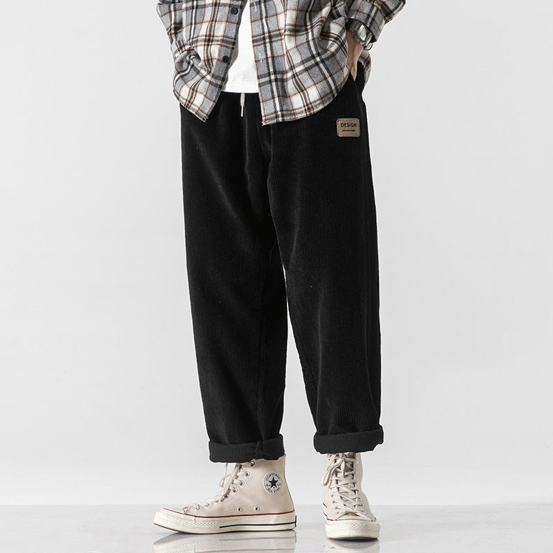 Loose Straight Sports Pants Autumn And Winter Men