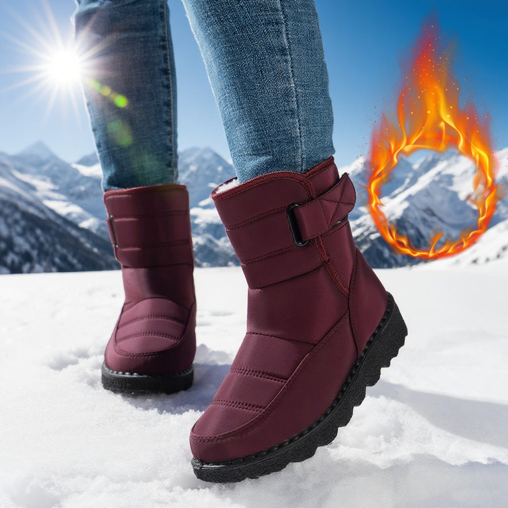Snow Boots For Women Plus Size Plus Velvet Warm Cotton Boots