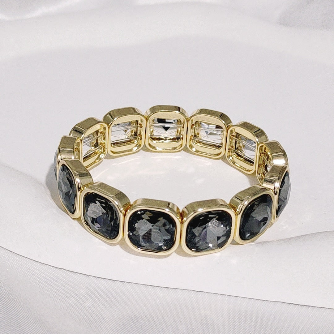 Special-interest Design Diamond Female Bohemian Gem Brace Lace Bracelet