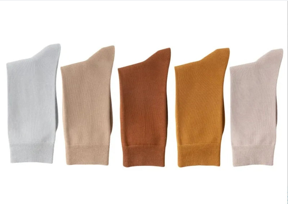 Mid-calf Spring And Autumn Pure Cotton Business Men Socks