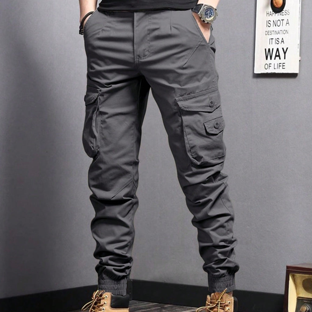 New Summer Casual Drawstring Workwear Pants Men