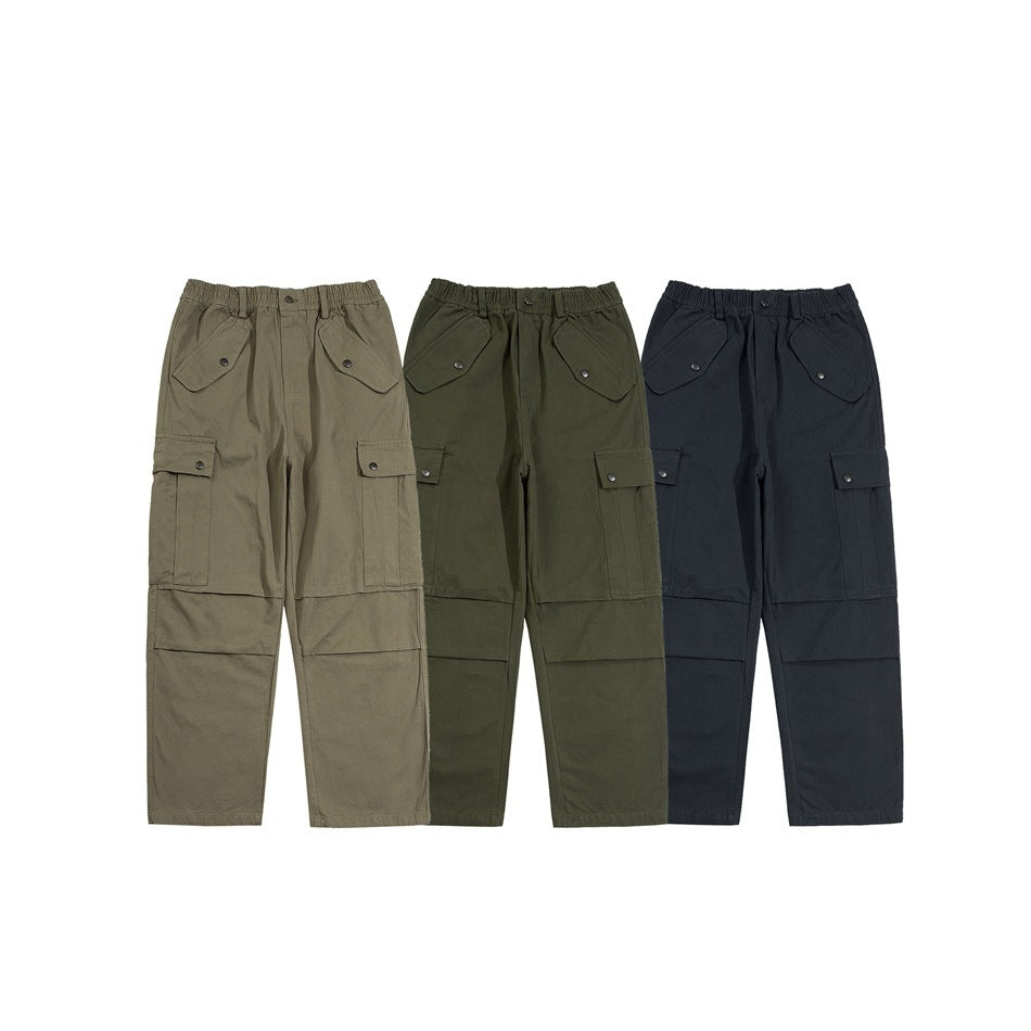 Retro Multi-pocket Cargo Pants Men And Women