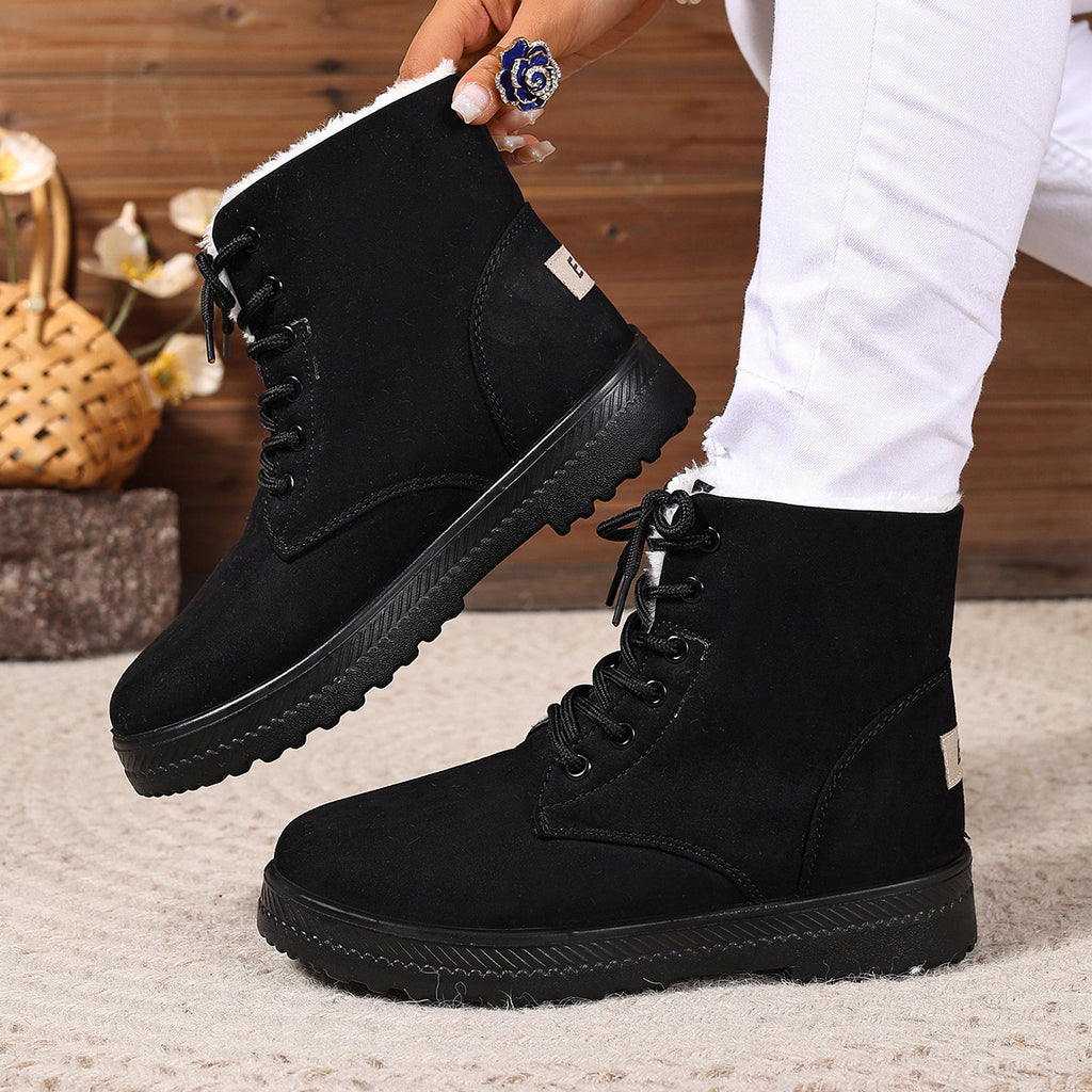 Women's Fashionable Waterproof High-top Cotton-padded Snow Boots