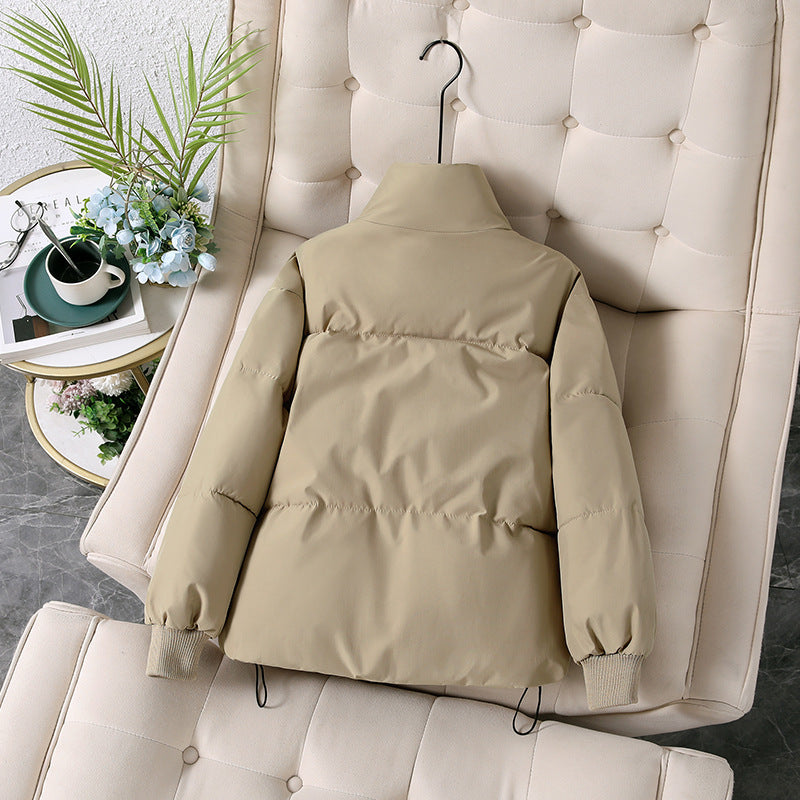 Thickened Cotton Clothing Cotton Coat Women's Korean-style Loose Lapel