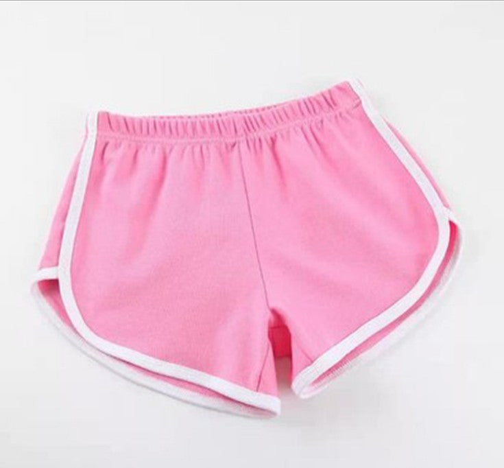 Solid Color Breathable Workout Shorts Women's Candy Color Hot Pants Shorts