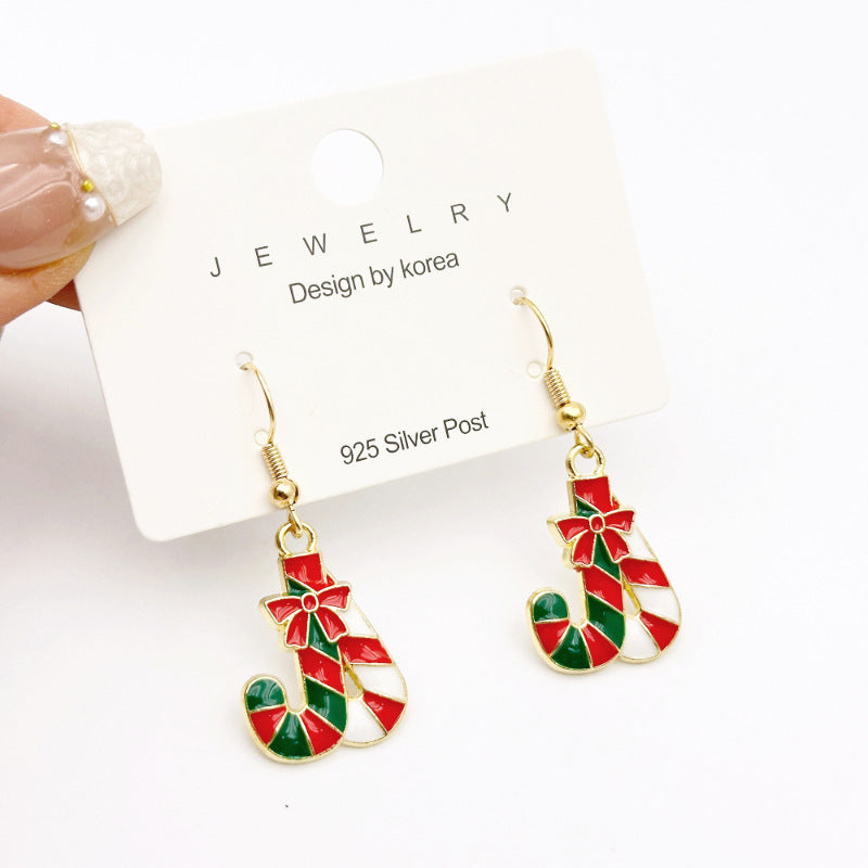 New Red Bow Handmade Beaded Ear Stud Necklace Bracelet