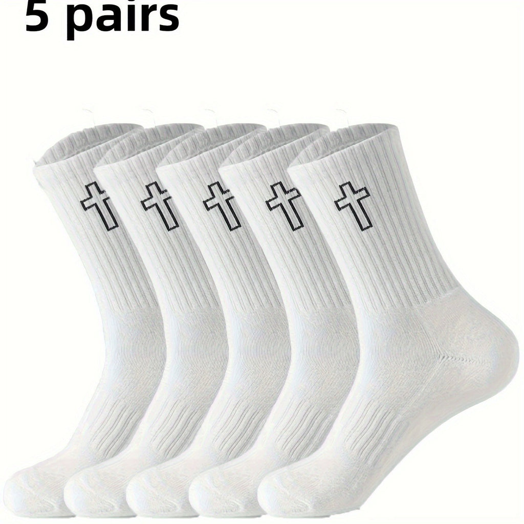 Men's Sweat Absorbing And Deodorant Sports And Leisure Mid-calf Socks