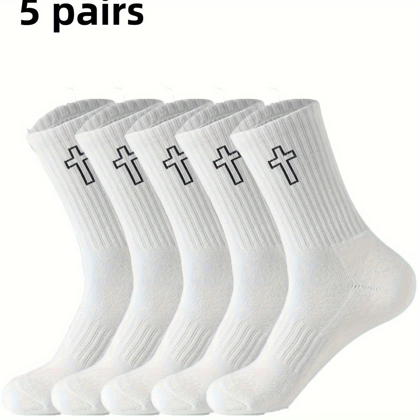 Men's Sweat Absorbing And Deodorant Sports And Leisure Mid-calf Socks