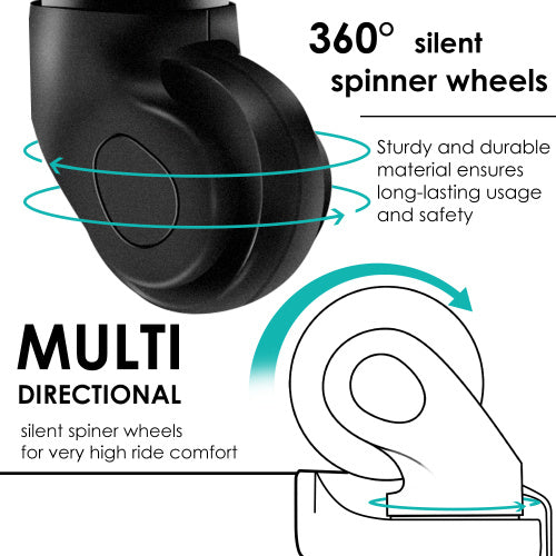 ABS Hard Shell Travel Trolley Suitcase 4 Wheel Luggage Set Hand Luggage, 28