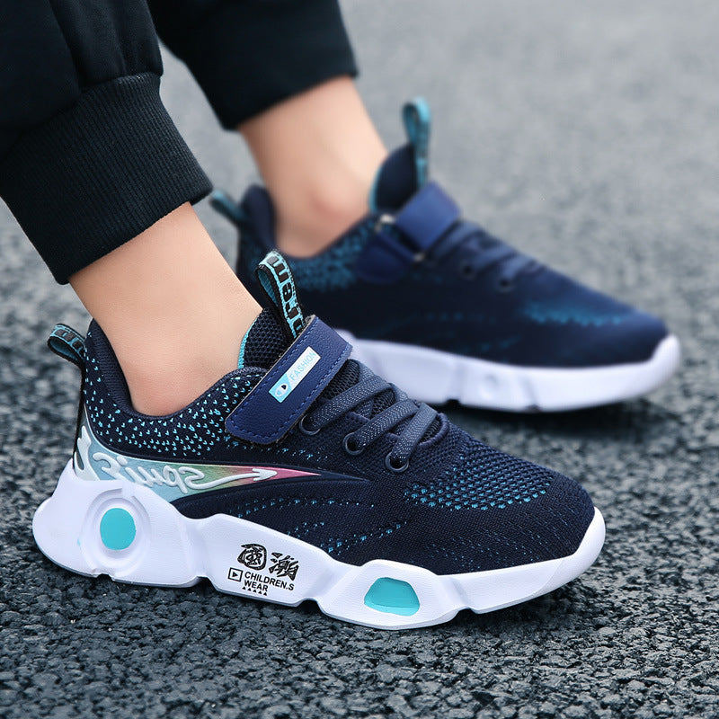 Hot Sell Children's New Men's Flying Knitted Sneakers