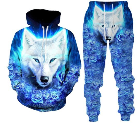 Fashion New 3D Printing Sweatshirt And Sweatpants