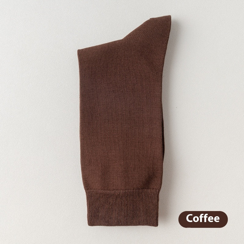 Mid-calf Spring And Autumn Pure Cotton Business Men Socks