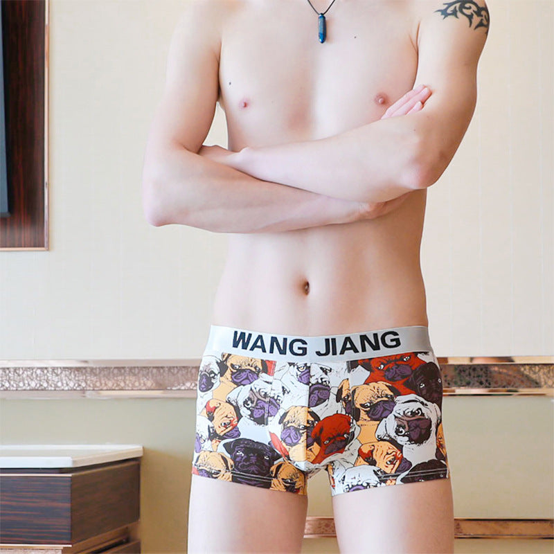 Men's Underwear Boxer Summer Ice Silk