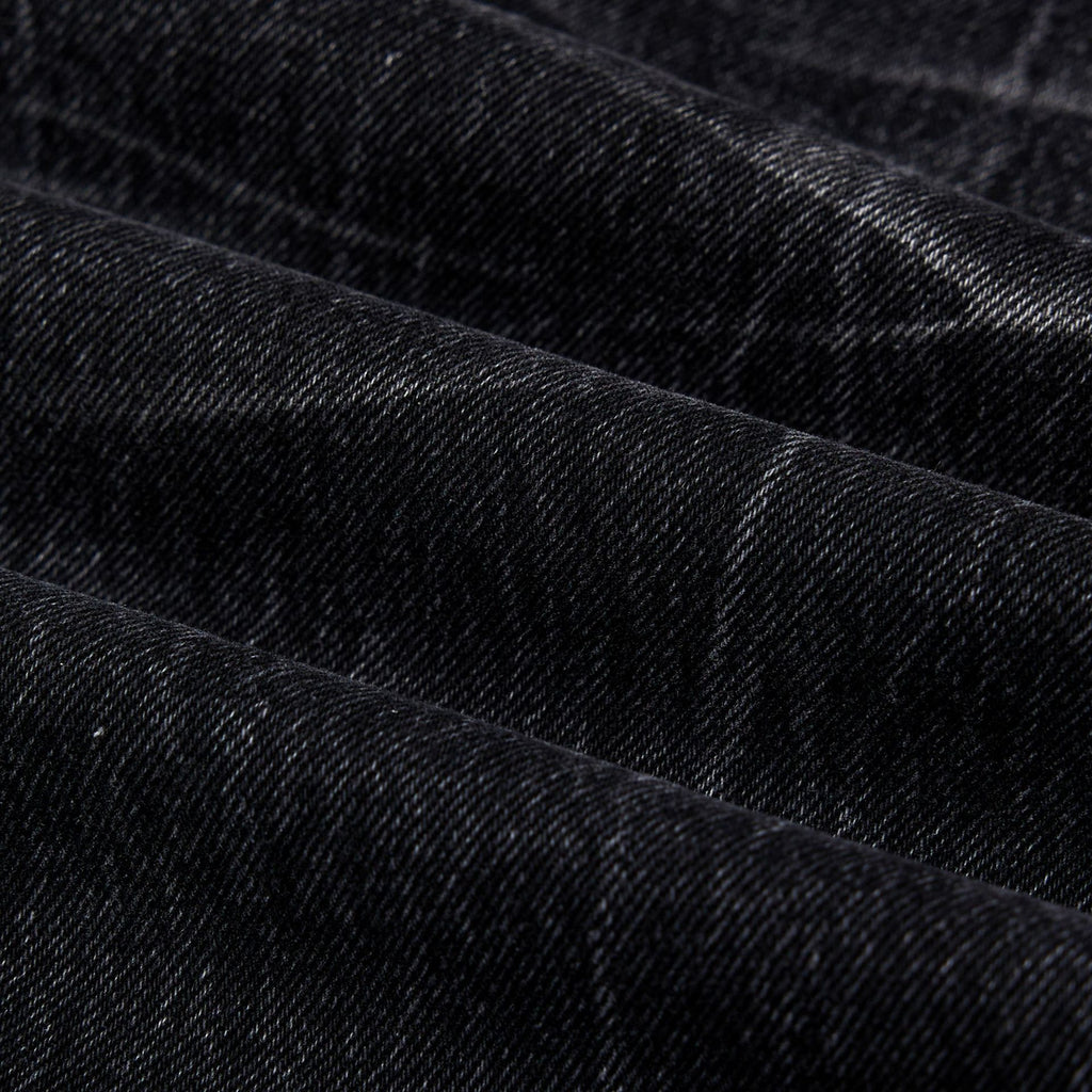 American Washed Old Lightning Crack Jeans