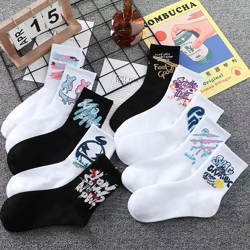 Socks Tube Socks Long Men's Sports White Breathable