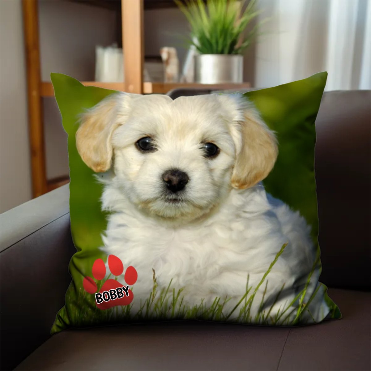 Pet Lovers - Pet's Face On A Pillow - Personalized Pillow