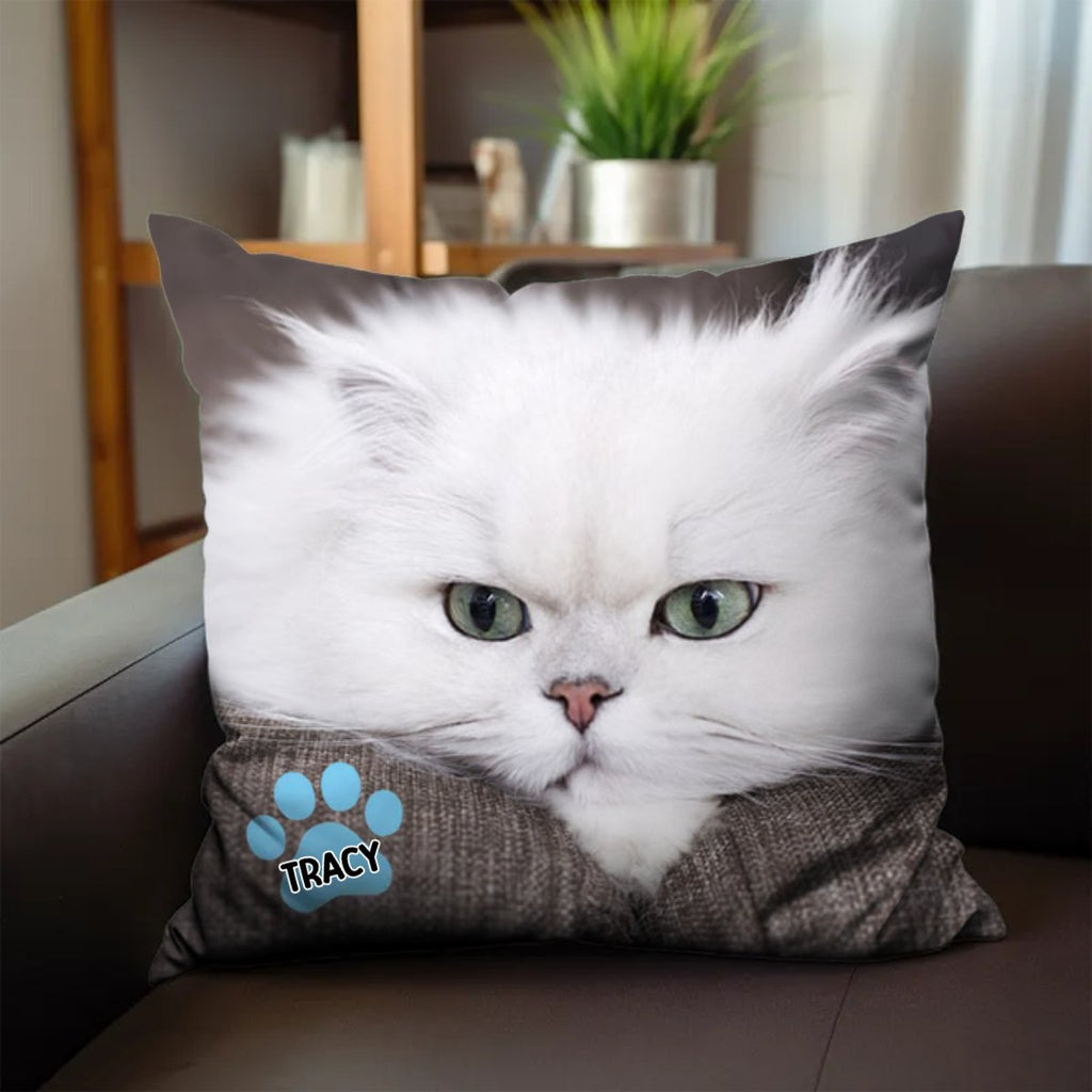 Pet Lovers - Pet's Face On A Pillow - Personalized Pillow